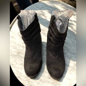 Black Suede Ankle Boots size 8